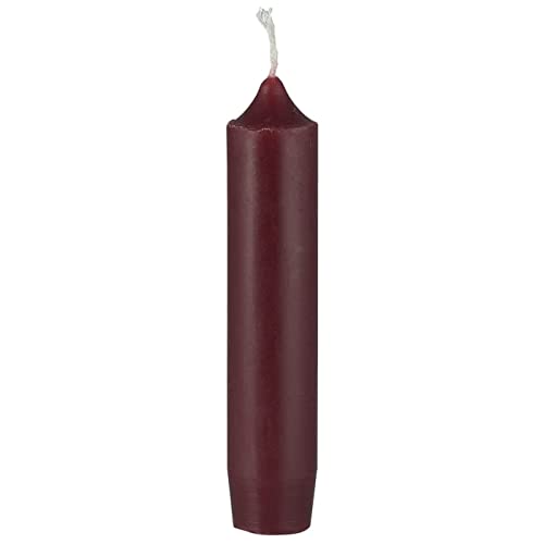 Ib Laursen - Short candles - red - burn time: 4.5 hours - set of 6