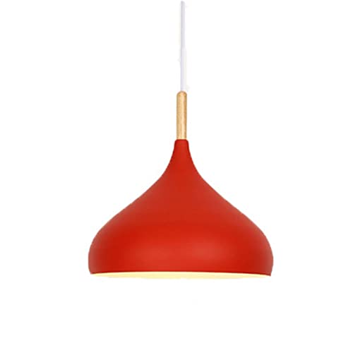 Iluminación de techo para sala creativa, lámpara colgante colorida estilo macarrón y níquel
