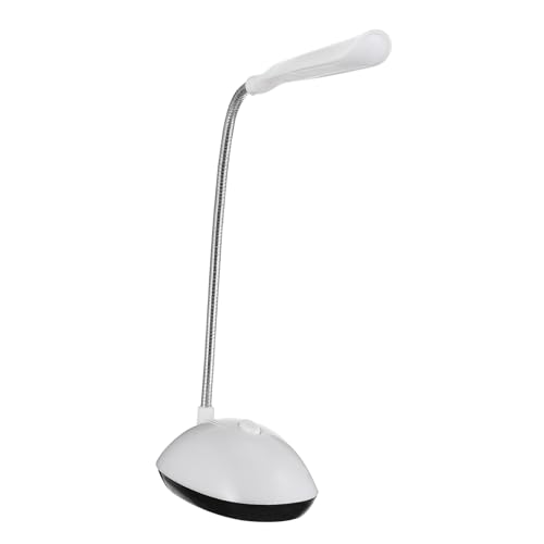 Homoyoyo Lámpara De Escritorio LED Con Pilas Lámpara De Lectura Portátil Para Estudio y Dormitorio Luz De Sobremesa Blanca Para Ambientes Nocturnos