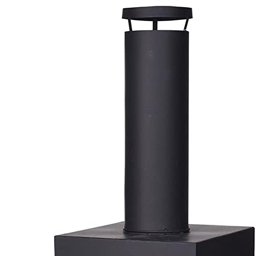Black Outdoor Chiminea Garden Fire Pit Chimney Heater - Image 2