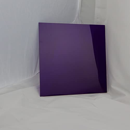 Laserbit Linario 3mm Acrylplatte Lila Transparent Zuschnitt GS gegossen kein XT höhere Stabilität für Lasergravur, UV Druck, Kunststoffplatte Plastikplatte (300x400mm) Cover