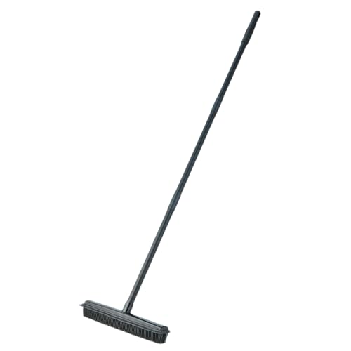 Brosse À Tapis - Nettoyeur Às Poilss en Silicone Long Manche | Râteau Tapiss, Élimine Les Poils d'animaux, pour Sols, Douches, Salles De Bains, Chambres, Salons, Cuisines, Carrelages, Parquets, Mu