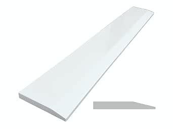Single Hollywood Engineered Marble Threshold for Floor Transitions (Super White, 6" x 36")