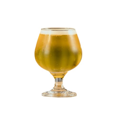 Vaso de cerveza artesanal para el vientre grande, vaso de pie corto para brandy, pie corto pequeño