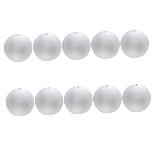 KOMBIUDA 10Pcs Multi Function Inflatable Beach Balls for Portable Balls for Pool and Outdoor Parties Scratch Resistant Versatile Play for Throwing Catching and Kicking Activities