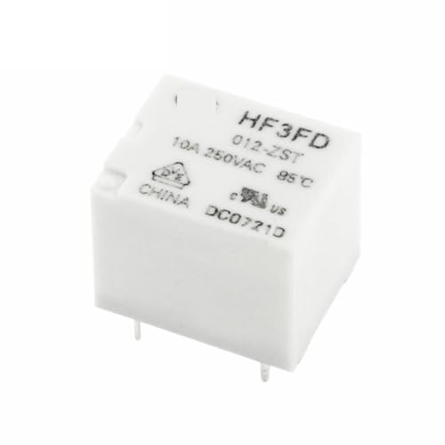 Relé HF3FD-012-ZST evita sobrecargas y protege tus circuitos de 12V