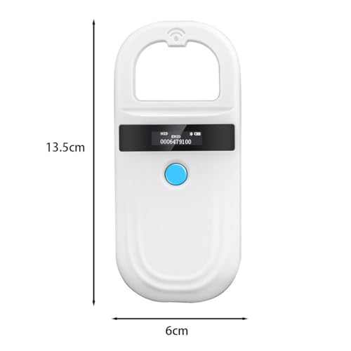 Namvo Haustier-Chip-Lesegerät, Tier-Chip-Mini-Lesegerät mit OLED-Bildanzeige, Haustier-Chip-Transponder-Mikrochip für Haustier-Beagle-Hund