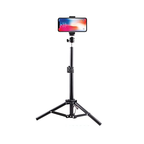 Trépied pour téléphone portable avec anneau lumineux pour réussir vos vidéos de table