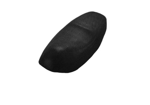 Funda de asiento de moto de malla transpirable y cojín antideslizante negro