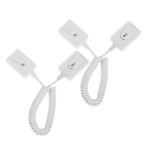 Vaguelly 2piezas Correa Retráctil para Cable De Seguridad Cerradura Diseño Antipérdida Plástico Resistente Soporte para Llaves y Teléfonos