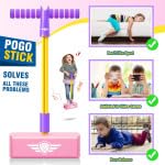 INCARNATION Jumping Promotes Growing Taller - Foam Jumper for Kids | Stick Toy for Boys and Girls Ages 3-12 | Fun Indoor & Outdoor Activity | Christmas Stocking Stuffers Gifts 3