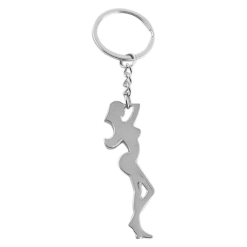 Abrebotellas – llavero | Abrebotellas con de metal para hombre y mujer - Colgante de diseño ligero para abrir botellas de cerveza - Plata, aleación de zinc, robusto, práctico para llevar, 1 pie