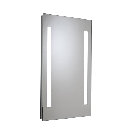 Croydex Thornton Bathroom Mirror with Lights - Easy to Install Bathroom LED mirror Battery Operated with All Fittings Included, Two Light Strips, Touch Button Power Switch, 60x40cm - Cosy Home Interiors Croydex Thornton Bathroom Mirror with Lights - Easy to Install Bathroom LED mirror Battery Operated with All Fittings Included, Two Light Strips, Touch Button Power Switch, 60x40cm - Image 3