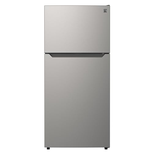 Image of Kenmore 30" Top Mount Refrigerator with Freezer - Adjustable Shelving, Humidity-Controlled Crispers, LED Lighting, ENERGY STAR Certified, 20.2 cu. ft. Capacity - Fingerprint Resistant Metallic Steel