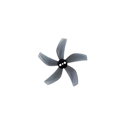 4 Pairs 8 Pieces For D51 2020 2x2x5 2 Inch 50.3mm 5 Impeller PC Propeller 1.5mm RC FPV Racing Freestyle BETA85X Drone(Clear Gray)
