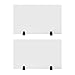 2 Pack Desk Privacy Panels,Modern Dual Frosted Plexiglass 30 x 18 inch Clamp-on Desk Privacy Panels,Acrylic Cubicle Desk Dividers,Office Partitions (30 in x18 in)