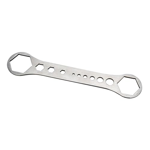 ステインレススチール自転車フロントフォークフォークキャップレンチ調整サスペンションスパナサスペンションキャップスパナ