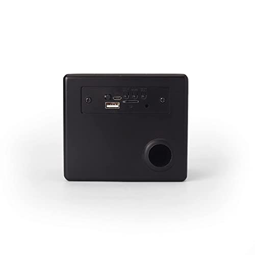 Image of Deciwood 5W 5.0 Clef Wooden Bluetooth Speaker, 1200 mah Battery, Supports -FM,USB, SD Card, Wooden Finish Body (Black)