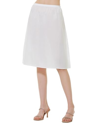 Image of BEAUTELICATE Womens Half Slip 100% Cotton Vintage Underskirt in 3 Lengths