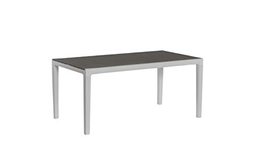 Keter 17201231 Kunststoff Tisch Harmony, Esstische in Holzoptik, Keter Gartentisch, grau, 160,5 x 94,5 cm – Bild 4