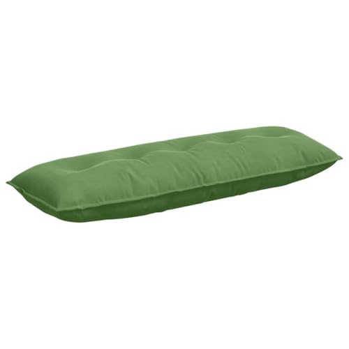 Coussin de dossier rectangulaire velours haut de gamme vert clair