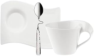 Villeroy & Boch New Wave zestaw do espresso, 3 sztuki, Cappuccino