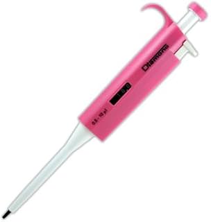 Mundo Científico Diamond 3301 – 10 pipeta de volumen ajustable, 0.5 – 10µl volumen, color rosa
