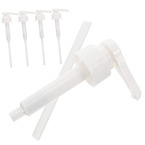 FUNOMOCYA 5pcs Syrup Pump Condiment Dispenser for Syrups Oils and Sauces 10CC Quantitative Pump Head Ideal for Kitchen and Restaurant Use