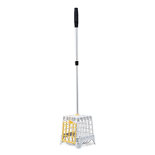 HZYAN Recogedor de Bolas Superior coleccionista Pelota de Golf Retriever Bola sostenga hasta 40 Bolas Golf plástico Bolas de Bolas Golf Suministros 428 (Color : Yellow White)