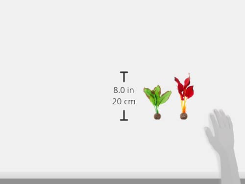 Image of Silk Plant Set Small Green & red (46099)
