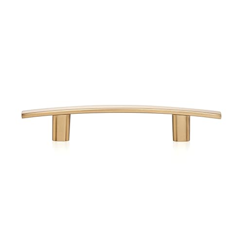 Image of Ravinte 20 Pack Cabinet Handles Champagne Bronze Cabinet Pulls Kitchen Cabinet Handles,Curved Drawer Pulls in 5-3 /16 Inch Length with 3 Inch Hole Center Arch Kitchen Cabinet Hardware