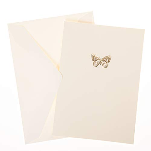 Image of Graphique Box of Cards, Butterfly - Includes 10 Cards with Matching Envelopes and Storage Box, Cute Stationery Made of Durable Heavy Cardstock, Cards Measure 3.25 inch x 4.75 inch