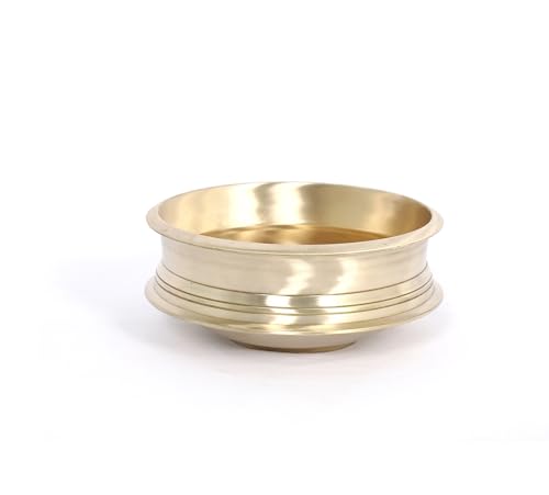 Heavy Bronze Cooking Urli,Otturuli,Cooking Varpu,Kerala Style Uruli for Cooking (13 cm)