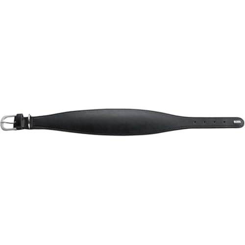 HUNTER SUPER SOFT Windhundhalsband, Leder, gepolstert, 52 (M), schwarz