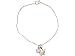 Gemshine Armband Hase, Osterhase, Kaninchen mit Rosenquarz Charm Anhänger 925 Silber, vergoldet, rose. Kuscheltier der Natur. Nachhaltiger Schmuck Made in Spain, Metall Farbe:Silber