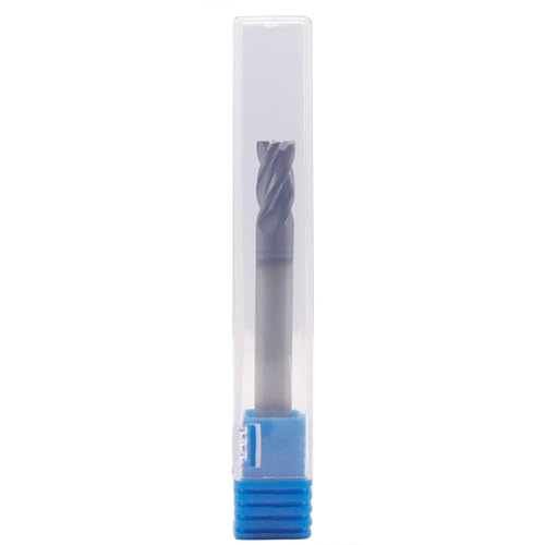 Image of 5Pcs 1 /4 inch 4 Flute Solid Carbide Square End Mill - Double End - AlTiN Coated | 35 Degree Helix, 1 /4 inch Cutting Diameter, 1 /4 inch Shank Diameter, 1 /2 inch Length of Cut, 2-1 /2 inch Overall Length