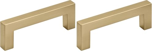 Image of Amerock | Cabinet Pull | Champagne Bronze | 3 inch (76 mm) Center to Center | Monument | 2 Pack | Drawer Pull | Drawer Handle | Cabinet Hardware