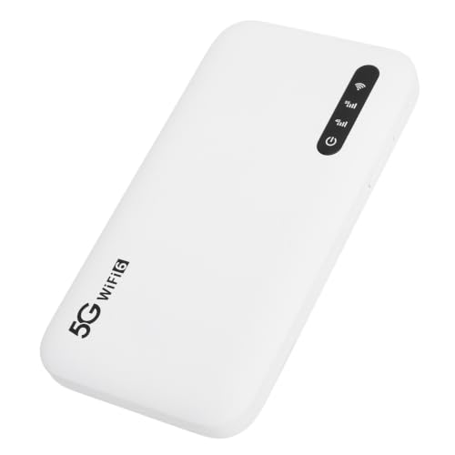 Router Hotspot WiFi 6 e 5G con Slot per Scheda SIM, Porta Ad Alta velocità per 6 Dispositivi, Hotspot WiFi Portatile da 6100 MAh per Tablet, Viaggi Facili