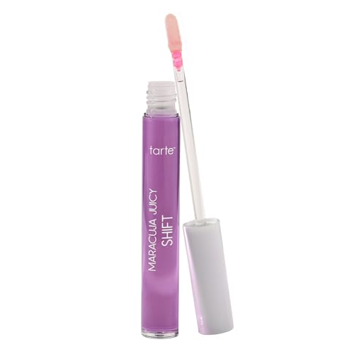 tarte maracuja juicy lip &amp; cheek shift – pH-Powered Lip Gloss Balm with Vitamin E &amp; Hyaluronic Acid for Smooth, Moisturized Lips &amp; Cheek Tint Blush, Vegan &amp; Cruelty-Free