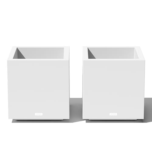 Image of Veradek Block Series Cube Planter - Square Outdoor Planter