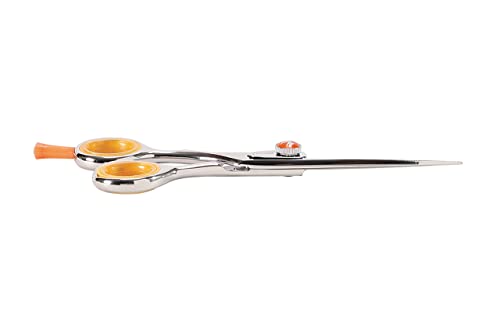 Cricket Centrix Roc-It Dog Rl 575 5.75” Lefty Professional Stylist Barber Hair Cutting Shear Precision Cast Convex Blade Scissor Offset Grip, Left Handed #TOP4