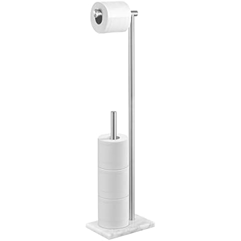 KES Free Standing Toilet Roll Holder with Marble Base Cover