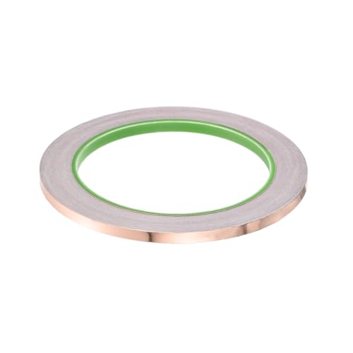 Image of PATIKIL Copper Foil Tape 0.24 Inch x 66 Feet 0.05mm Thick Double Sided Conductive Adhesive EMI Shielding for Electronics, Circuits, Grounding