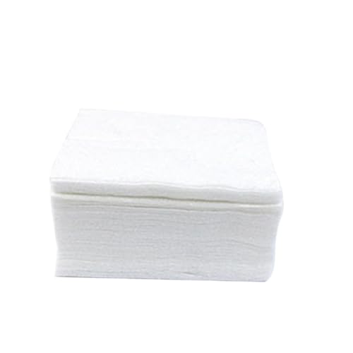 FOMIYES 100pcs Makeup Remover Pads Plastic Box Single Layer Cosmetic Cotton Pads White Gentle Nail Polish Remover for Convenient Skin Friendly Use