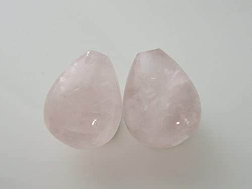 Quartz rose goutte briolette pour réparer un bijou cassé ou créer une parure