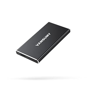 Vansuny 500GB Portable External SSD, USB 3.1 Gen2 430MB/s High-Speed Data Transfer, Metal USB C Mini Portable External Solid State Drive for PC, Laptop, Phones and More