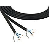 CANARE L-4E6S Microphone Cable, Quad Core, Black Bulk 30 feet