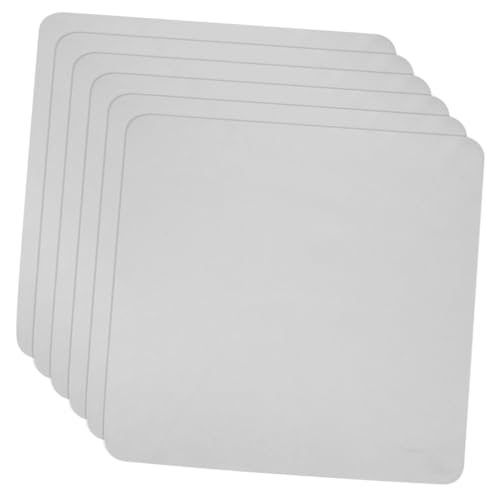 ASAKKURA 6個 マイクロファイバー素材メガネ拭き 曇り止め効果付き やわらかい眼鏡 カメラレンズ スマホ画面用クリーニングクロス ポケット