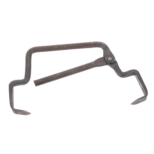 Garneck Industrial Ice Statue Lifter Tool Ice Block Moving Tongs for Ice Factory Heavy Duty Ice Tow Bar Reusable Ice Handling Equipment for Outdoor Use Finish