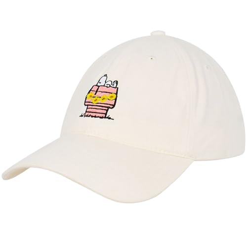 Concept One Unisex-Adult Peanuts Snoopy Dad Hat, Adult Baseball Cap with Curved Brim
